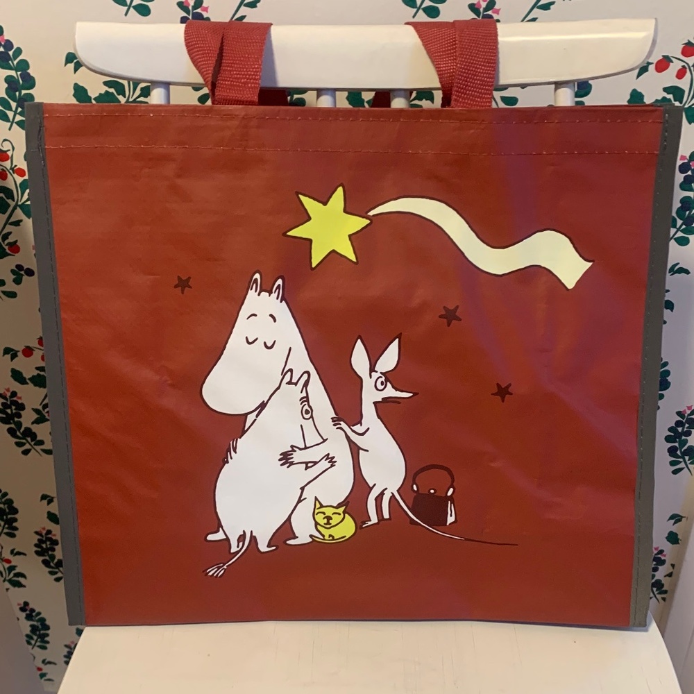 Moomin Characters Tote (Burgundy) (NWOT)
